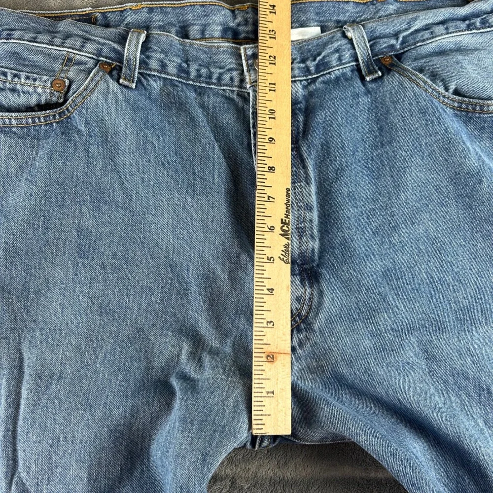 Levis 501 Original Fit Mens Blue Denim Button Fly Jeans 42x30 Medium Wash